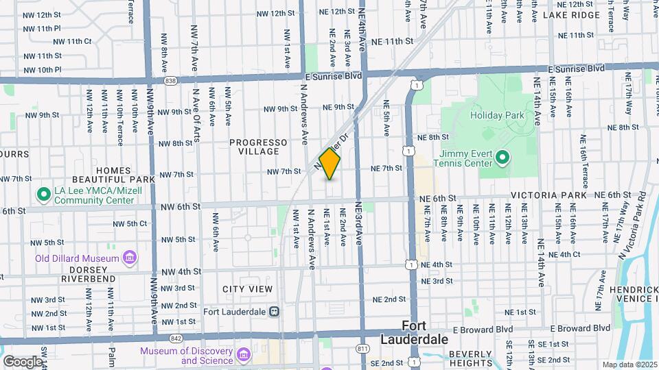 622 NE 1st Ave, Unit A12 Mapa y Detalles de la Ubicación