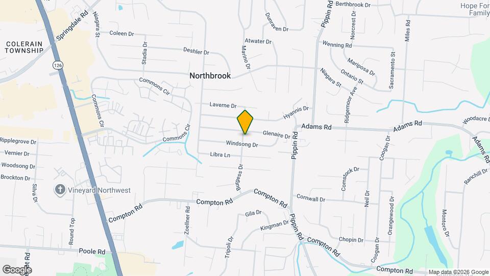 9436 Burgess Dr Map and Location Details