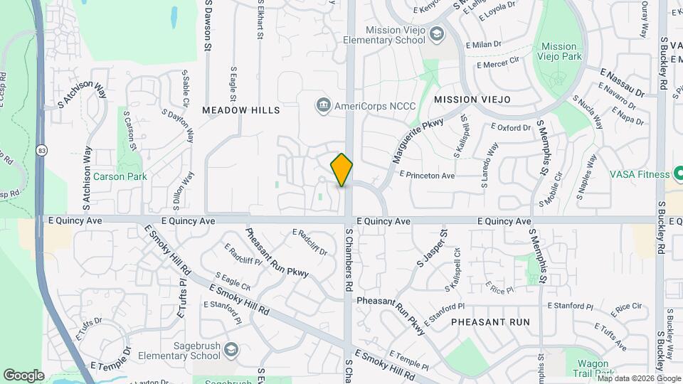 4210 S Granby Way Map and Location Details