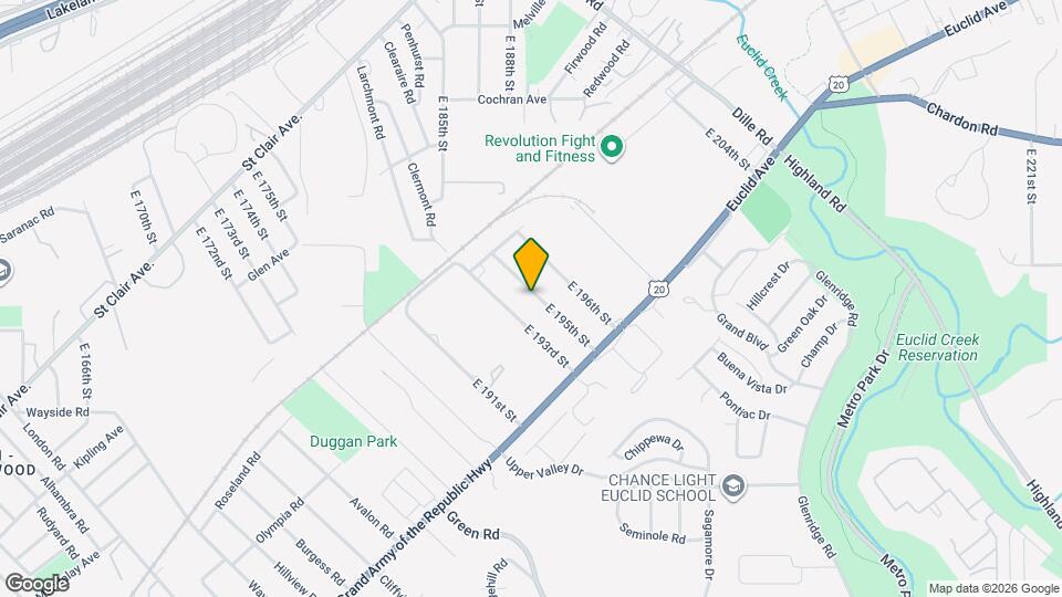 1504 E 195th St Map and Location Details