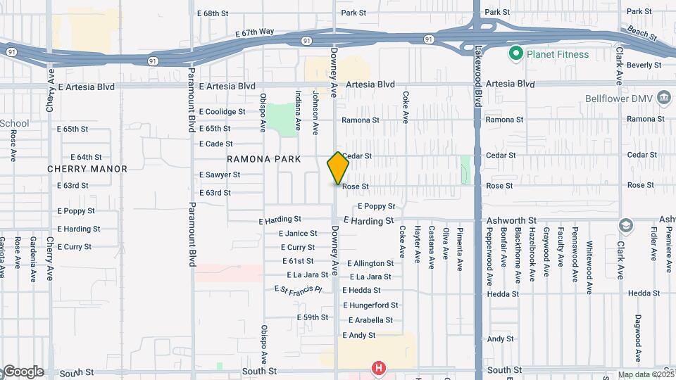 8502 Rose St Map and Location Details