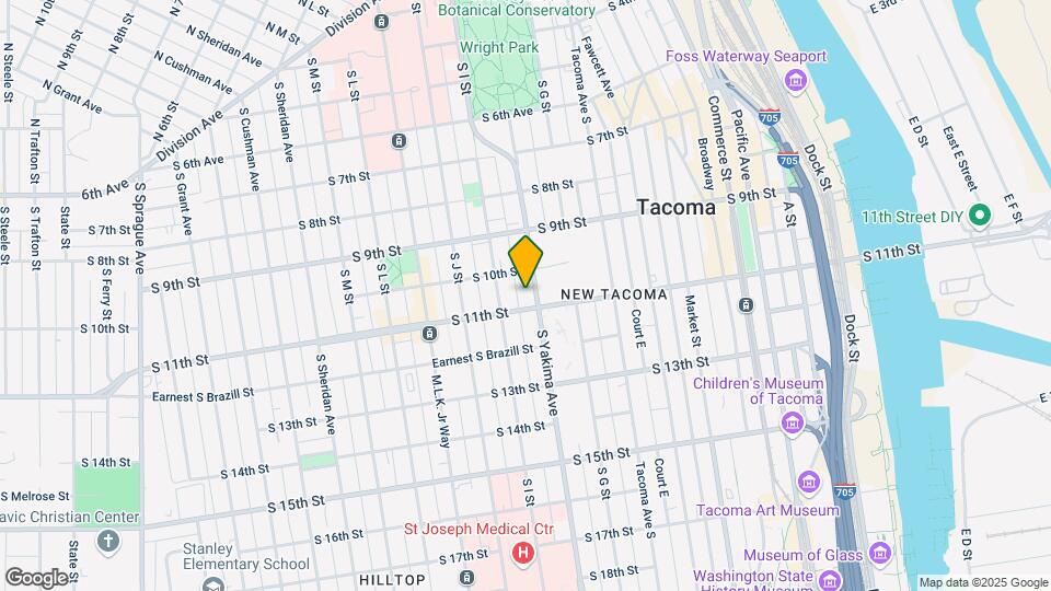 1016 S Yakima Ave Map and Location Details