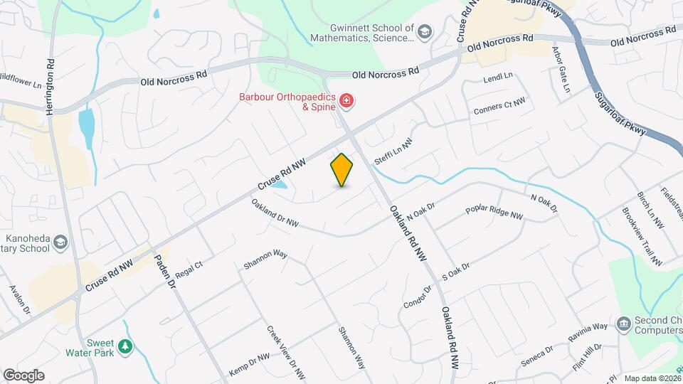 2080 Eagle Nest Bluff NW Map and Location Details