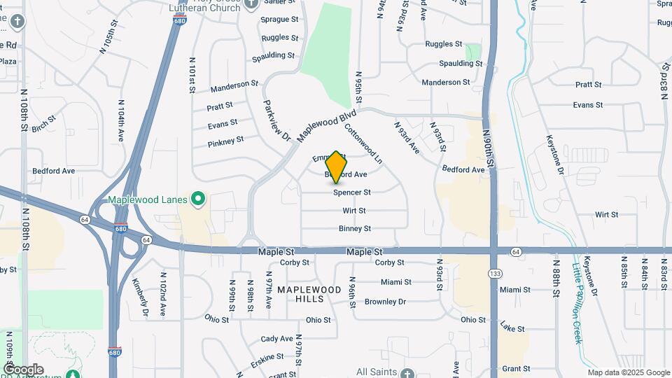 9520 Spencer St Map and Location Details