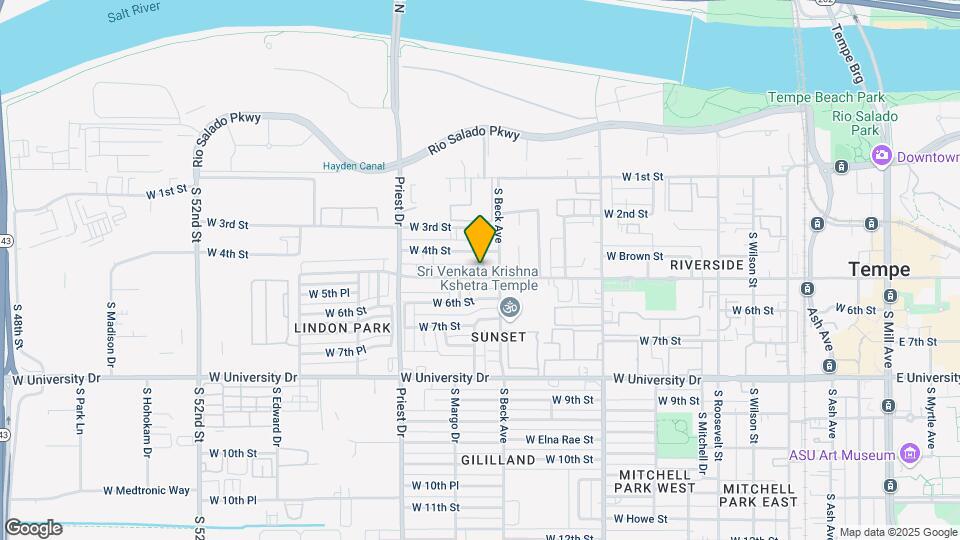1214 W 5th St Map and Location Details