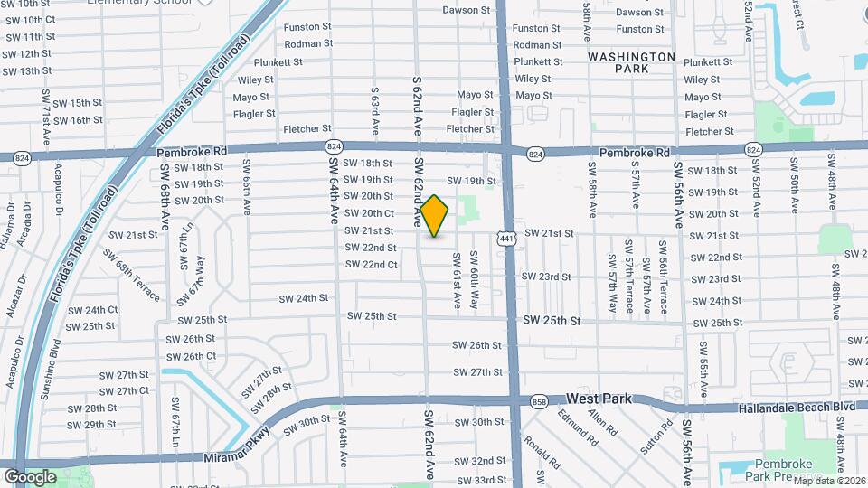 6129 SW 22nd St Map and Location Details