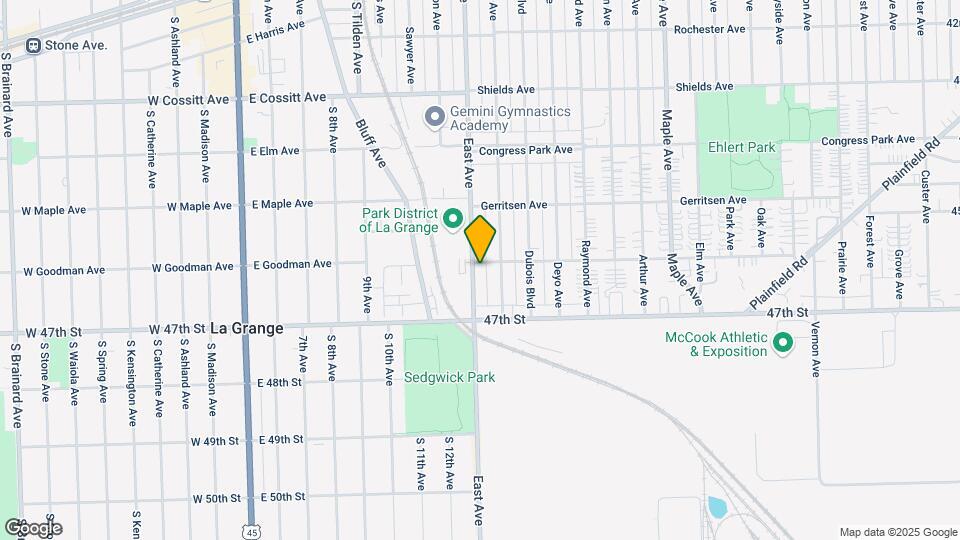 4605 Eberly Ave, Unit Lower unit Map and Location Details