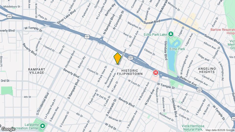 307 Rosemont Ave Map and Location Details