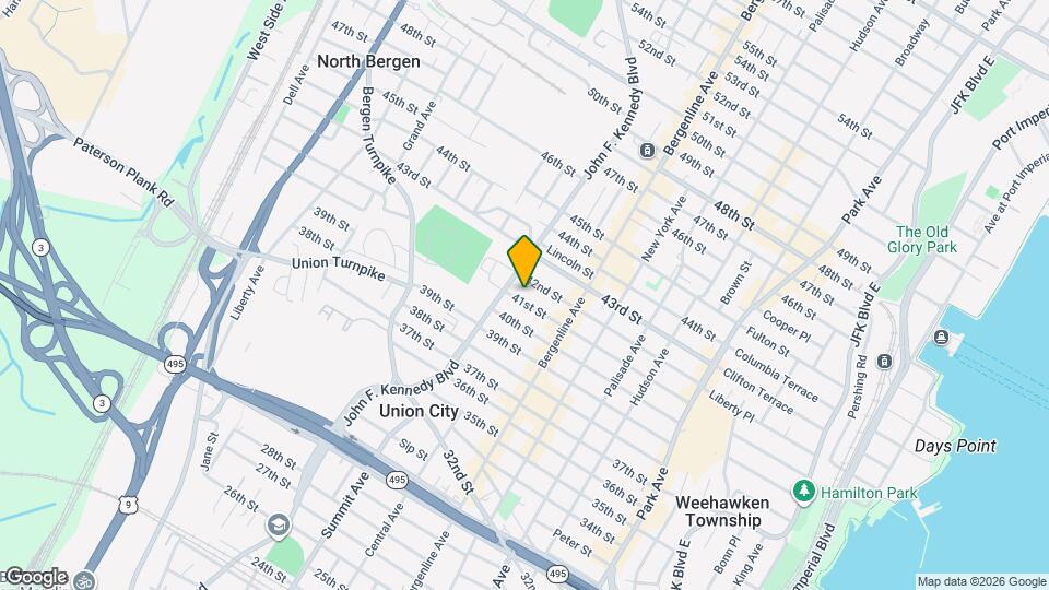 542 41st St Map and Location Details