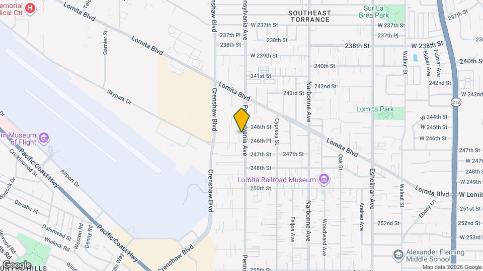 24619 1/2 Pennsylvania Ave, Unit 24617 Map and Location Details