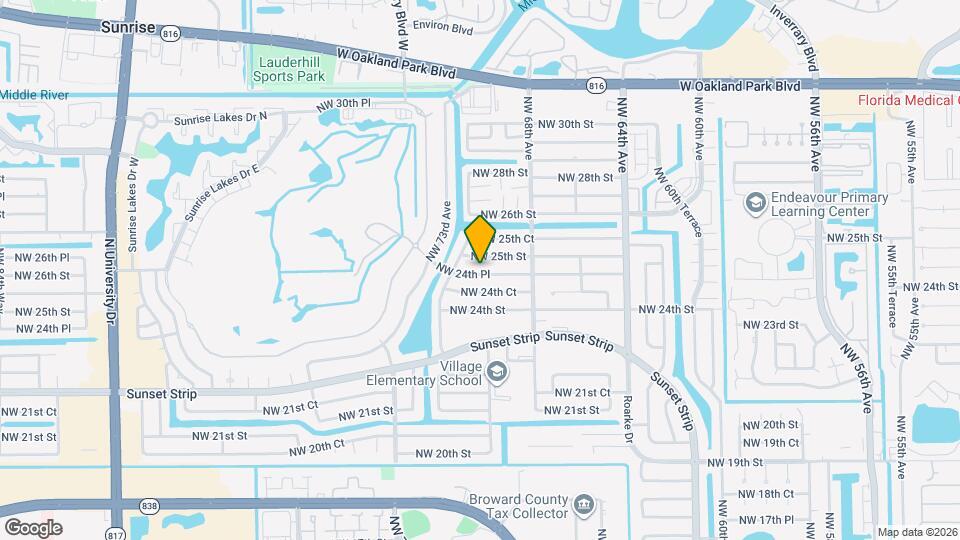 7131 NW 24th Pl Map and Location Details