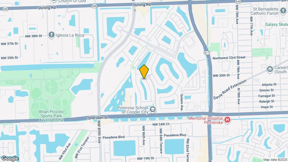 3192 NW 84th Terrace Map and Location Details