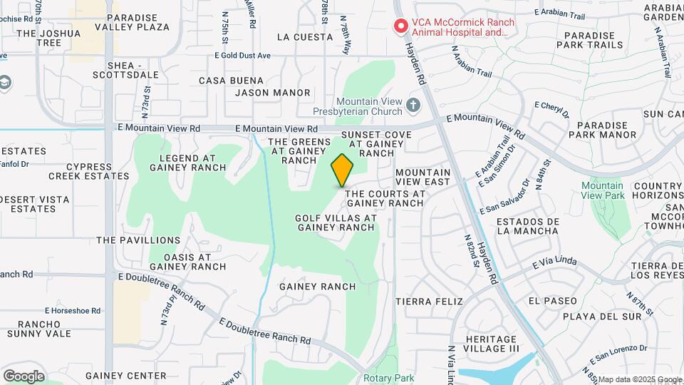 7740 E Gainey Ranch Rd Map and Location Details