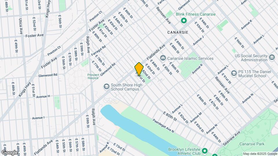 942 E 81st St Map and Location Details