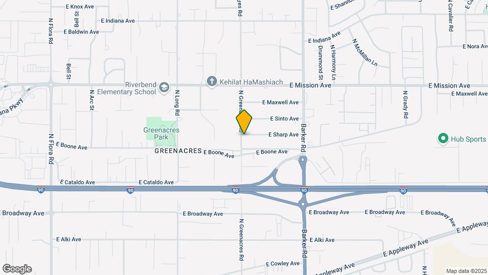 1218 N Greenacres Rd Map and Location Details