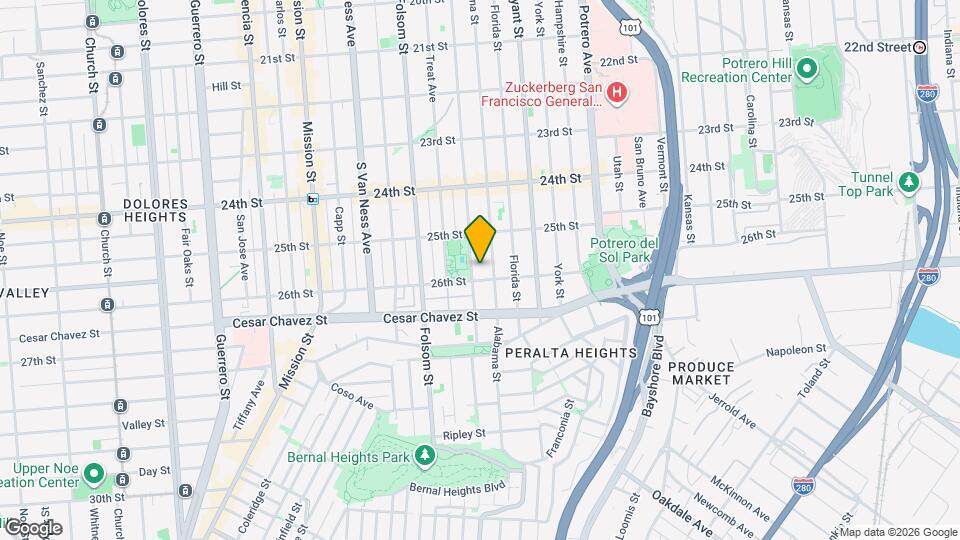 2985 Harrison St Map and Location Details