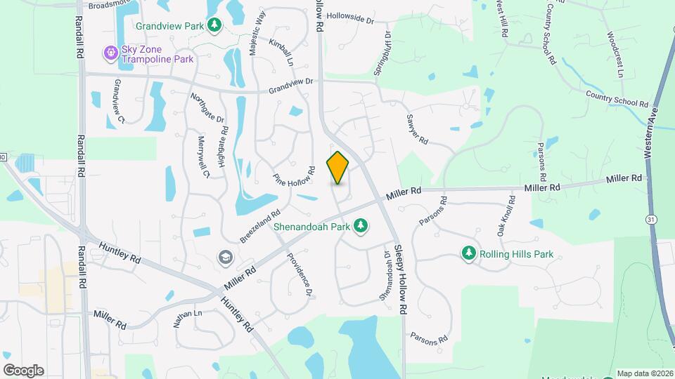 3110 Shenandoah Dr Map and Location Details