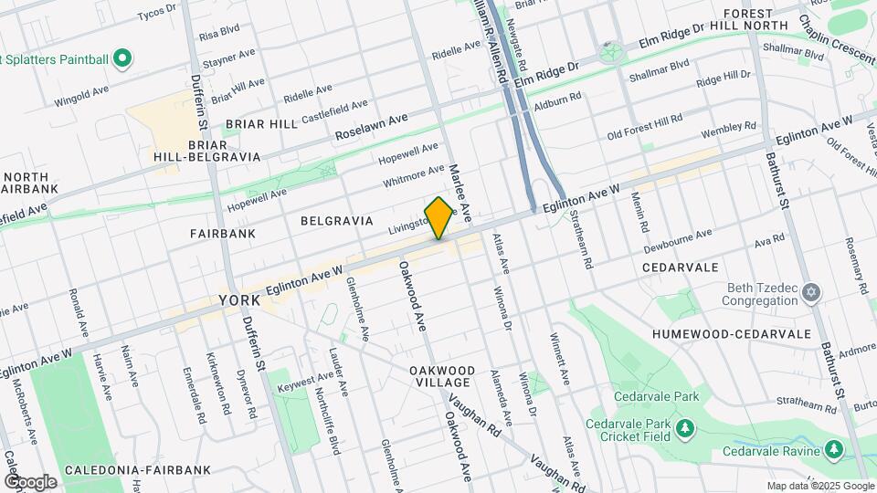 1537 Eglinton Ave W Map and Location Details