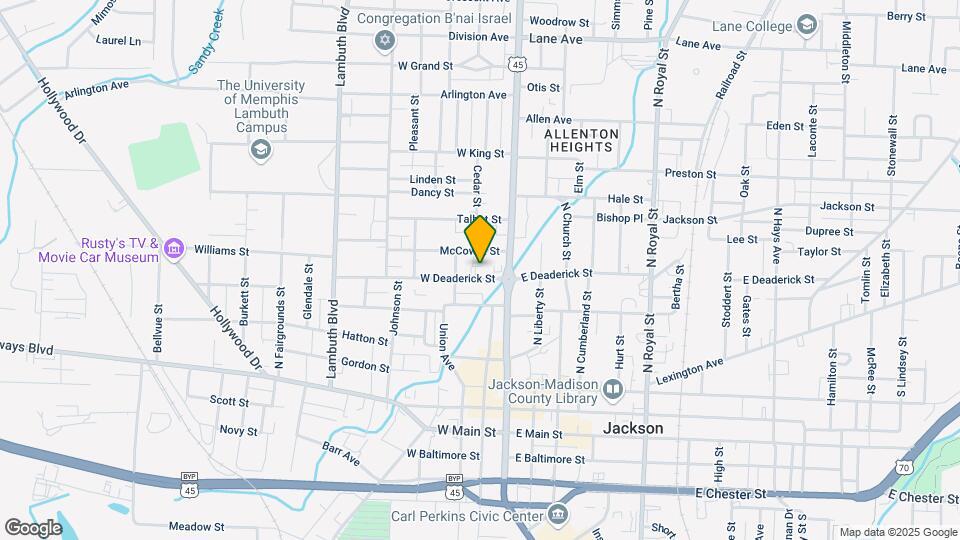 127 W Deaderick St Map and Location Details