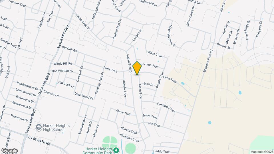 1606 Aztec Trce Mapa y Detalles de la Ubicación