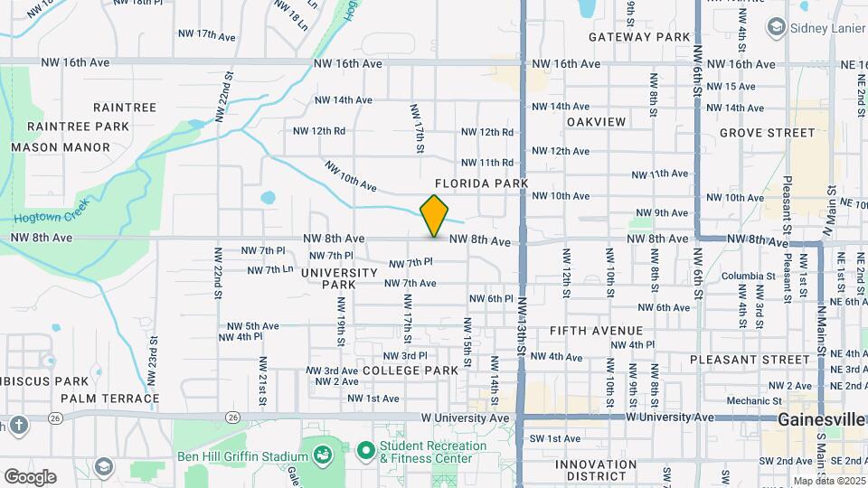 1607 NW 8th Ave Map and Location Details