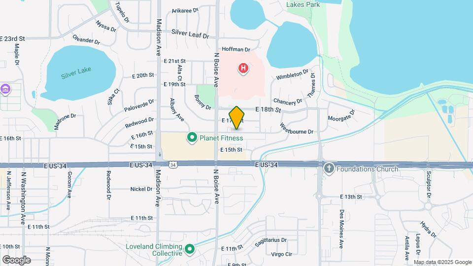 1726 E 16th St Map and Location Details