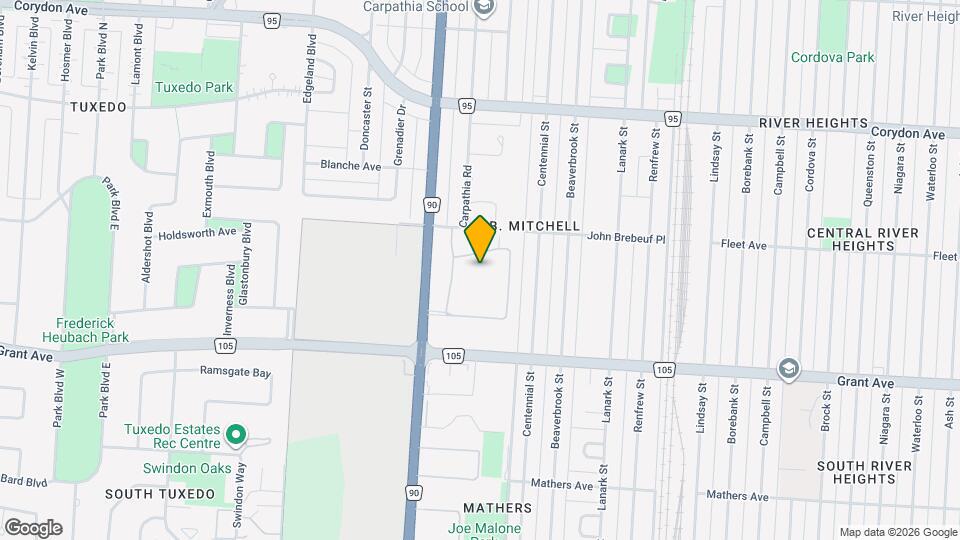 466 Kenaston Blvd Map and Location Details