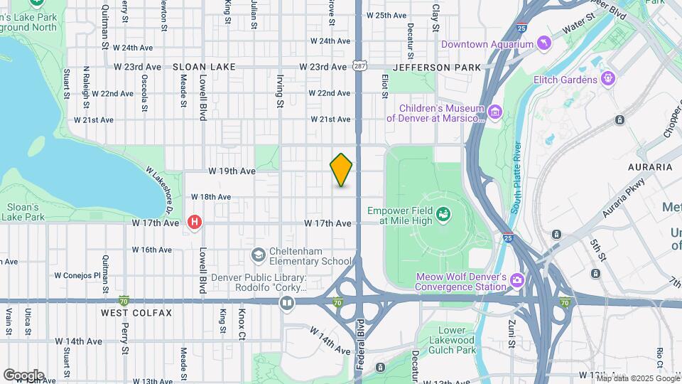 3061 W 18th Ave Map and Location Details