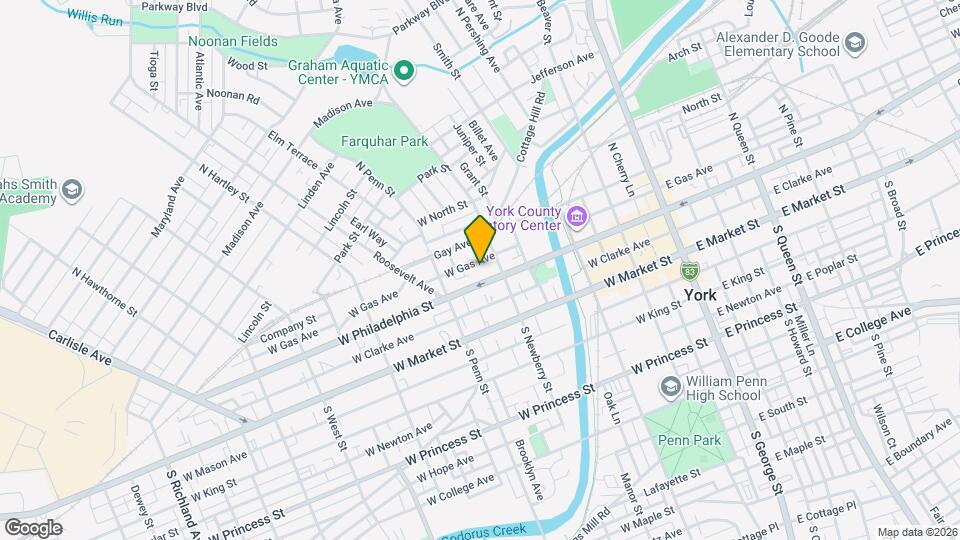 325 W Philadelphia St Map and Location Details