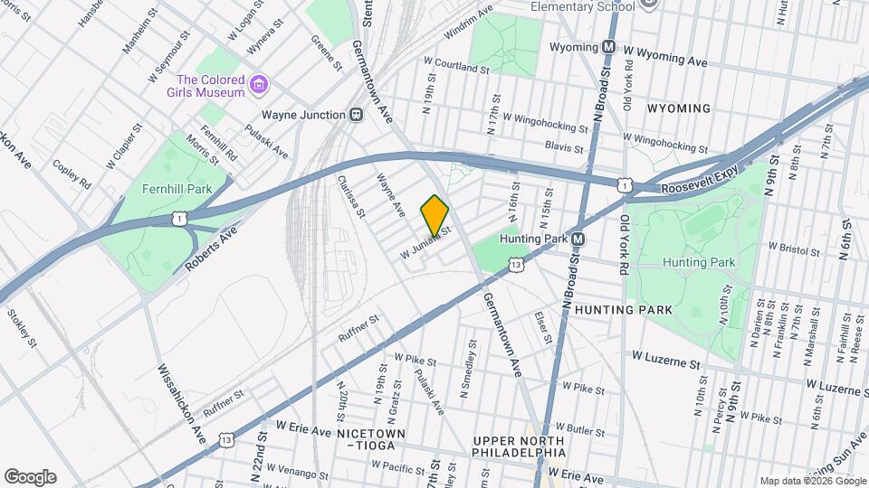 1750 W Juniata St Map and Location Details