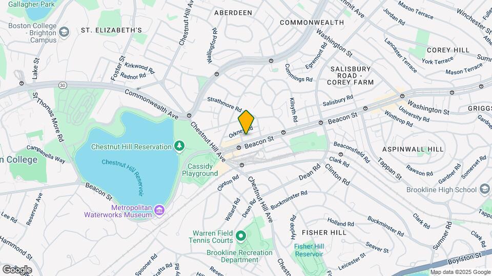 1906 Beacon St, Unit 1F Map and Location Details