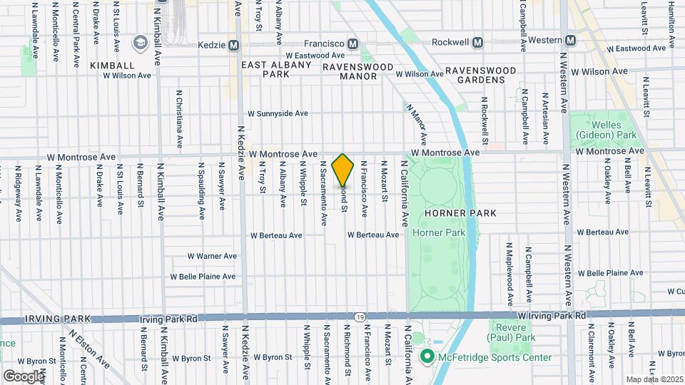 4305 N Richmond St Map and Location Details