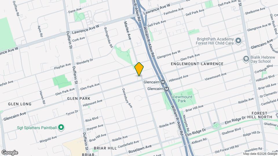 592 Marlee Ave Map and Location Details