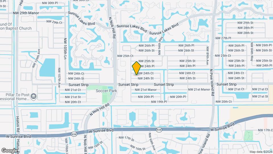 9731 NW 24th St Map and Location Details