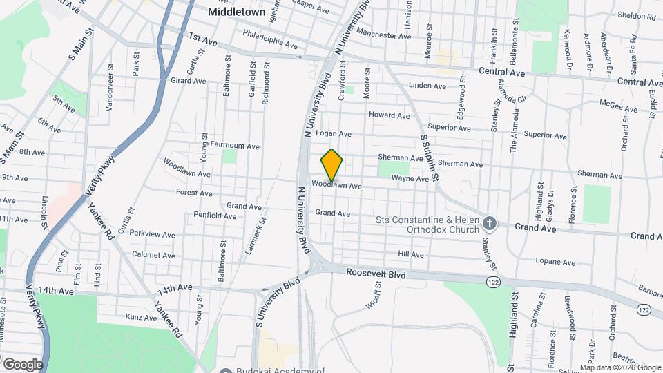 1832 Woodlawn Ave Map and Location Details