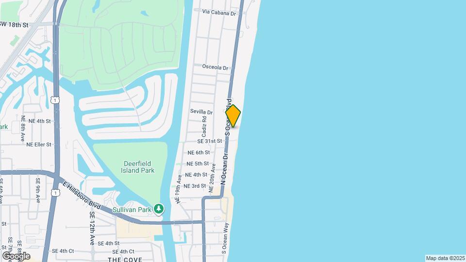 3000 S Ocean Dr Map and Location Details