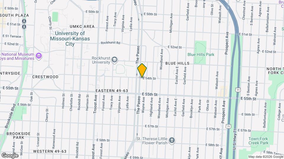 5403 The Paseo Map and Location Details