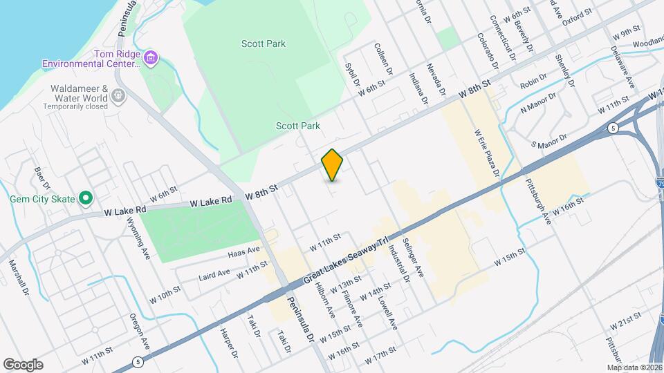 833 Lowell Ave Map and Location Details