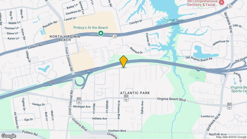 1483 Old Virginia Beach Rd Map and Location Details