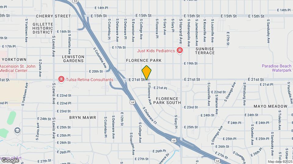 3016 E 21st St Map and Location Details