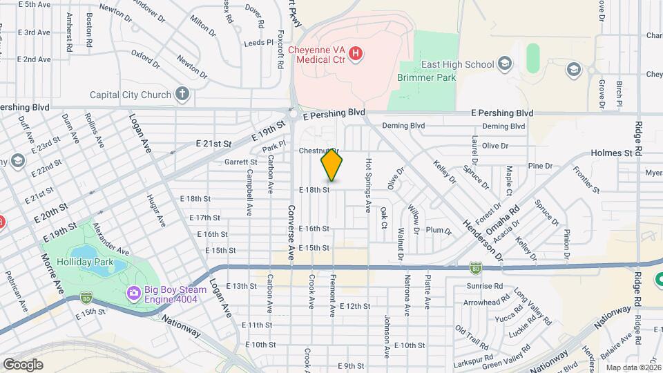 1803 Fremont Ave Map and Location Details