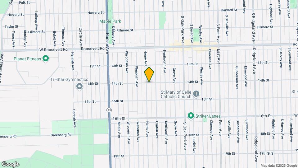 1401 Home Ave Mapa y Detalles de la Ubicación