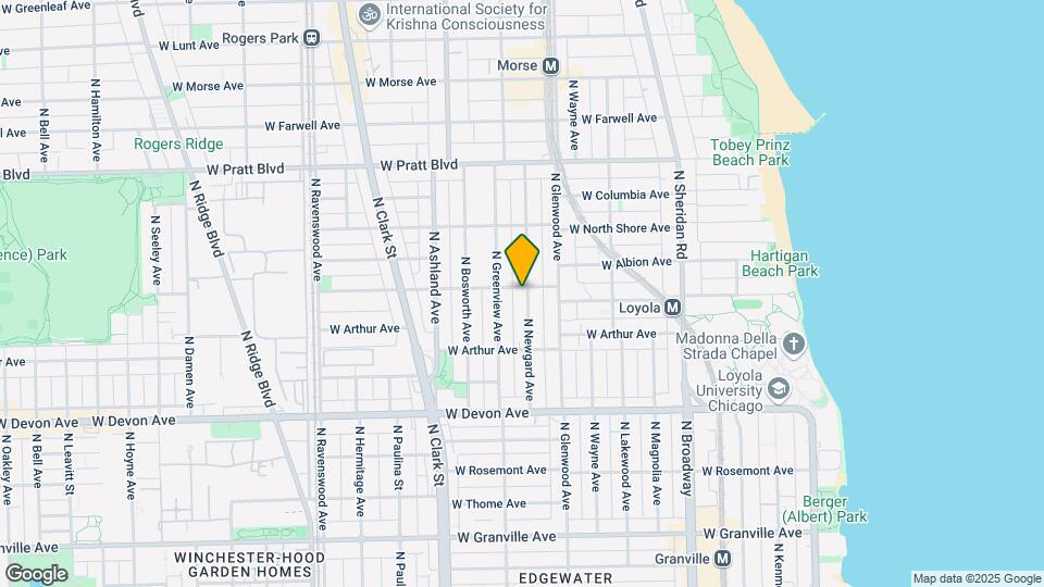 1435 W Albion Ave Map and Location Details
