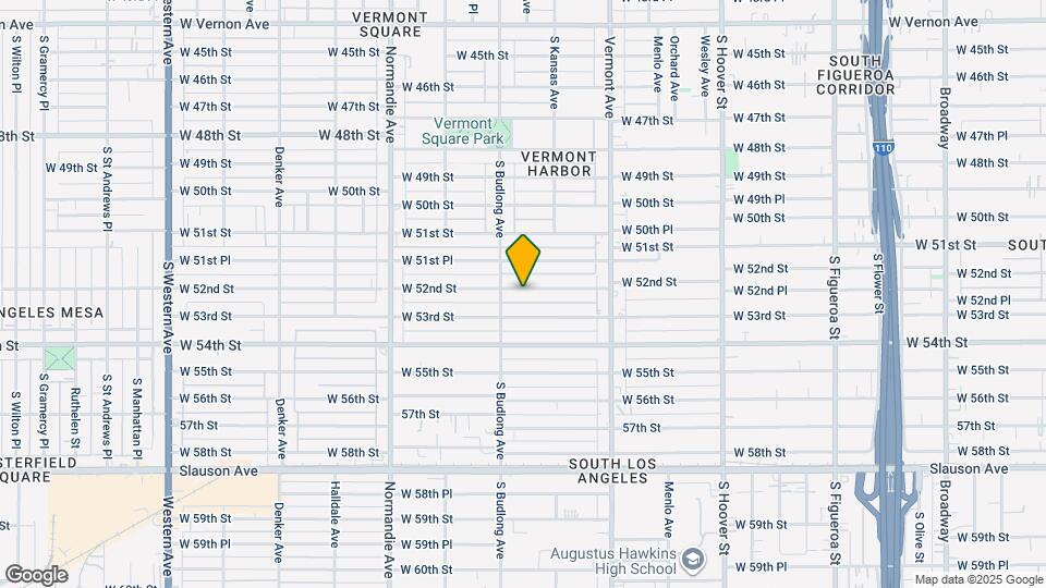 1138 1/2 W 52nd St Mapa y Detalles de la Ubicación