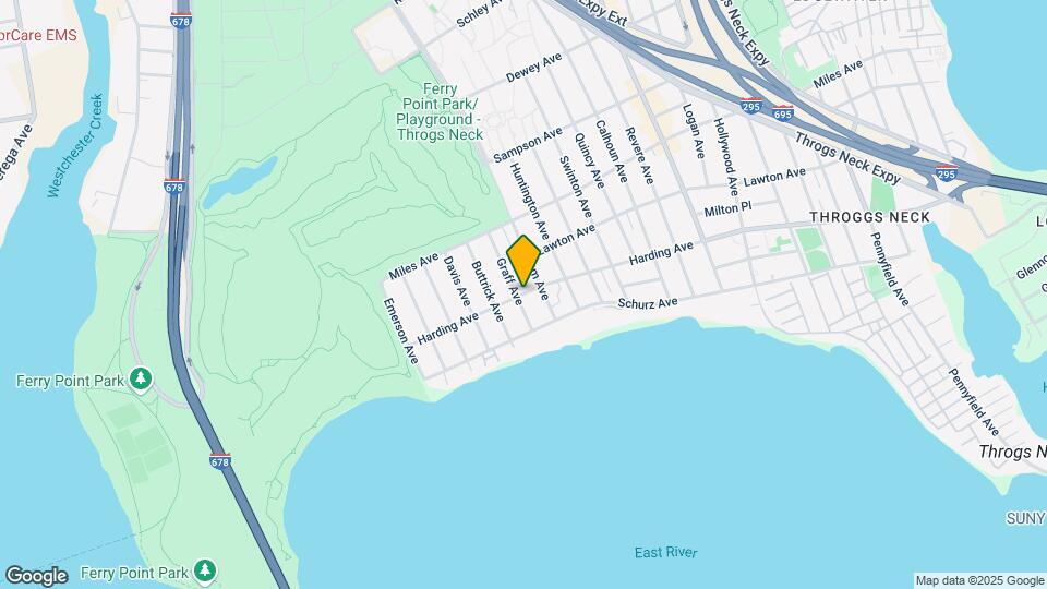 2705 Harding Ave Bronx, NY 10465 Mapa y Detalles de la Ubicación