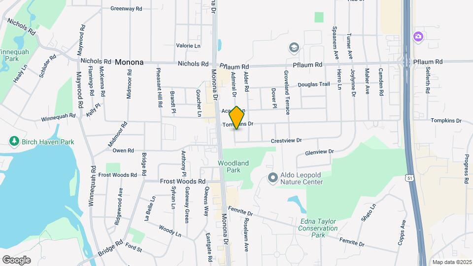 5604 Bjelde Ln-Unit -3 Map and Location Details