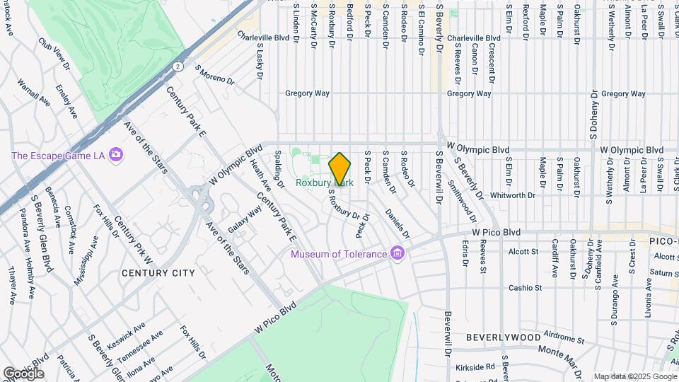 480 S Roxbury Dr Map and Location Details