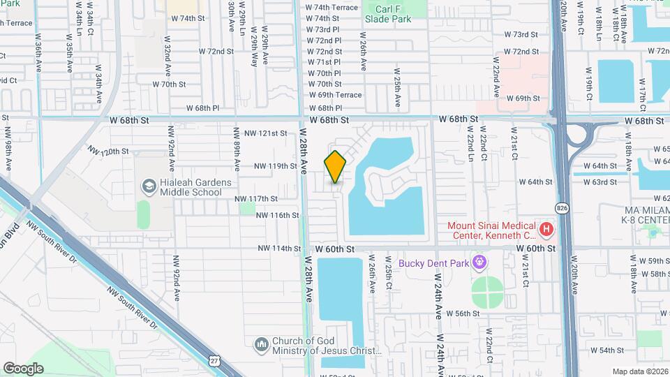 6365 W 27th Ct Mapa y Detalles de la Ubicación
