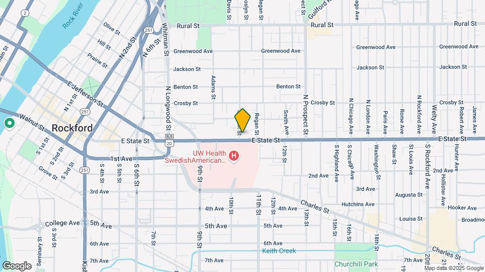 1404 E State St Mapa y Detalles de la Ubicación