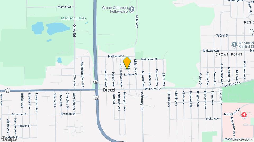 163 Drexel Ave Map and Location Details